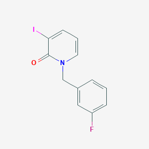 molecular formula C12H9FINO B8326884 (3-fluorobenzyl)-3-iodo-1H-pyridin-2-one 