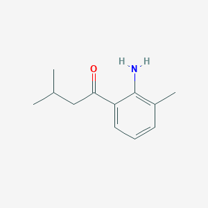 molecular formula C12H17NO B8326942 1-(2-Amino-3-methylphenyl)-3-methylbutan-1-one 