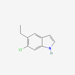 molecular formula C10H10ClN B8326956 6-Chloro-5-ethylindole 