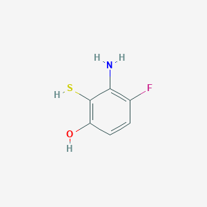 3-Amino-4-fluoro-2-sulfanylphenol