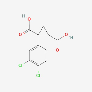 1-(3,4-Dichloro-phenyl)cyclopropane-1,2-dicarboxylic acid