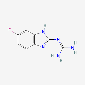 molecular formula C8H8FN5 B8327023 5-Fluoro-2-guanidinobenzimidazole 