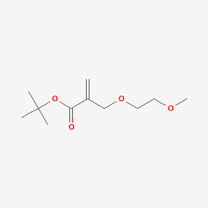 molecular formula C11H20O4 B8327034 tert-Butyl 2-(2-methoxyethoxymethyl)acrylate 
