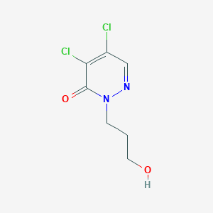 molecular formula C7H8Cl2N2O2 B8327063 4,5-dichloro-2-(3'-hydroxypropyl)-3(2H)-pyridazinone 
