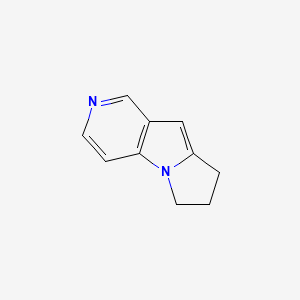 molecular formula C10H10N2 B8327065 2,3-Dihydro-1H-3a,6-diaza-cyclopenta[a]indene 