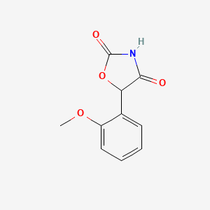 molecular formula C10H9NO4 B8327082 5-(2-Methoxyphenyl)oxazolidine-2,4-dione 