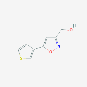 molecular formula C8H7NO2S B8327085 (5-(3-Thienyl)isoxazol-3-yl)methanol 