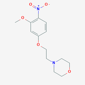 molecular formula C13H18N2O5 B8327091 4-[2-(3-Methoxy-4-nitrophenoxy)ethyl]morpholine 