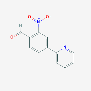 molecular formula C12H8N2O3 B8327109 2-Nitro-4-(pyridin-2-yl)benzaldehyde CAS No. 1268163-63-8