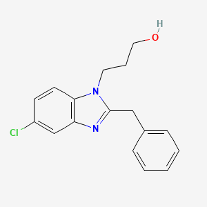 5-chloro-2-(phenylmethyl)-1H-benzimidazole-1-propanol