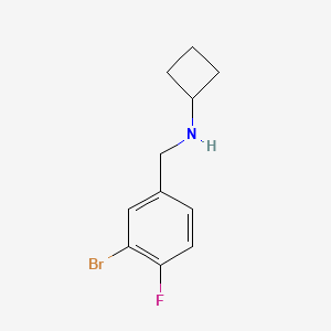 molecular formula C11H13BrFN B8327154 N-(3-bromo-4-fluorobenzyl)cyclobutanamine 