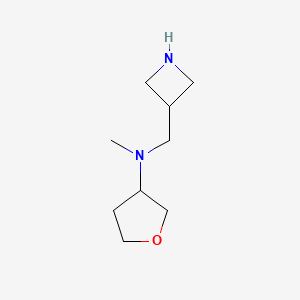 molecular formula C9H18N2O B8327163 (Azetidin-3-ylmethyl)methyl(tetrahydrofuran-3-yl)amine 
