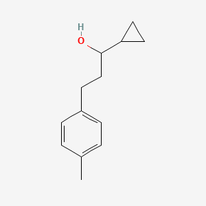 molecular formula C13H18O B8327170 2-(p-Tolyl)ethyl cyclopropyl carbinol 
