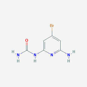 molecular formula C6H7BrN4O B8327220 (6-Amino-4-bromo-pyridin-2-yl)-urea 