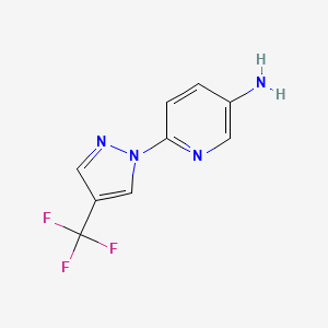 6-(4-(trifluoromethyl)-1H-pyrazol-1-yl)pyridin-3-amine