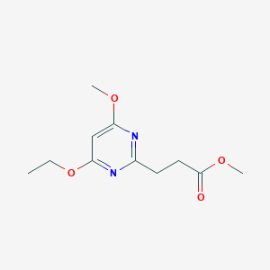 Methyl 3-(4-ethoxy-6-methoxypyrimidin-2-yl)propanoate