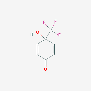 molecular formula C7H5F3O2 B8327266 4-Hydroxy-4-trifluoromethyl-2,5-cyclohexadien-1-one 