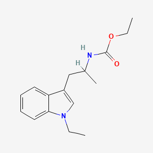 molecular formula C16H22N2O2 B8327271 [2-(1-ethyl-1H-indol-3-yl)-1-methyl-ethyl]carbamic acid ethyl ester 