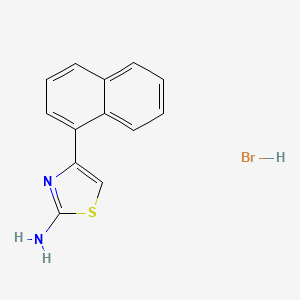 molecular formula C13H11BrN2S B8327304 4-(1-Naphthyl)-thiazol-2-ylamine hydrobromide 