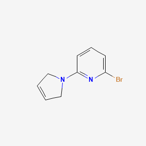 molecular formula C9H9BrN2 B8327328 2-Bromo-6-(3-pyrroline-1-yl)pyridine 