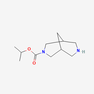 molecular formula C11H20N2O2 B8327380 iso-Propyl 3,7-diazabicyclo[3.3.1]nonane-3-carboxylate 