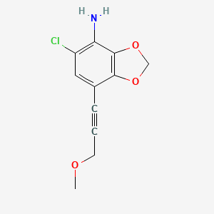 5-Chloro-7-(3-methoxyprop-1-ynyl)-1,3-benzodioxol-4-amine