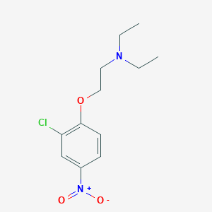 molecular formula C12H17ClN2O3 B8327410 [2-(2-Chloro-4-nitro-phenoxy)-ethyl]-diethyl-amine 