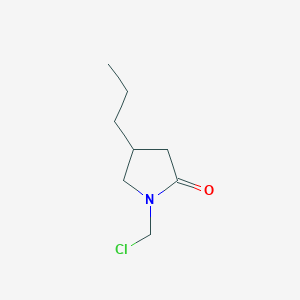 molecular formula C8H14ClNO B8327430 1-(Chloromethyl)-4-propylpyrrolidin-2-one 
