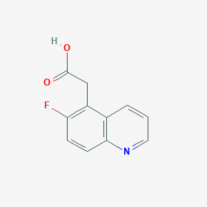 molecular formula C11H8FNO2 B8327434 2-(6-Fluoroquinolin-5-yl)acetic acid 