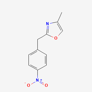 4-Methyl-2-(4-nitrobenzyl)-1,3-oxazole