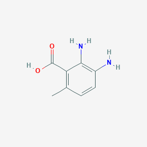 molecular formula C8H10N2O2 B8327572 2,3-Diamino-6-methylbenzoic acid CAS No. 124341-39-5