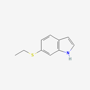 molecular formula C10H11NS B8327618 6-ethylsulfanyl-1H-indole 