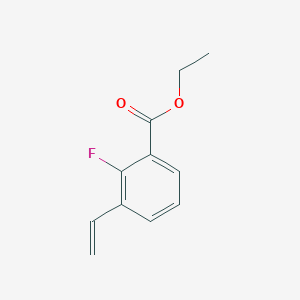 molecular formula C11H11FO2 B8327630 Ethyl 2-fluoro-3-vinylbenzoate 