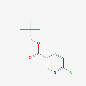 molecular formula C11H14ClNO2 B8327650 2,2-Dimethylpropyl 6-chloropyridine-3-carboxylate 