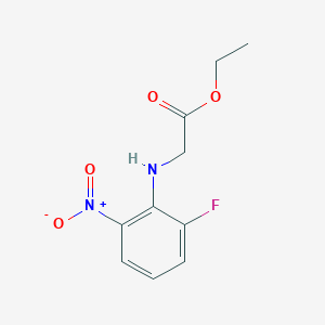 molecular formula C10H11FN2O4 B8327659 (2-Fluoro-6-nitrophenylamino)acetic acid ethyl ester 