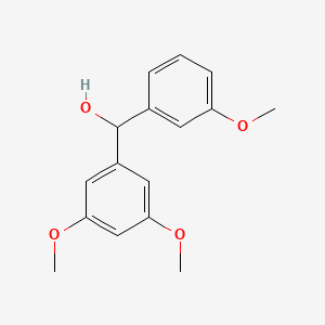 molecular formula C16H18O4 B8327680 (3,5-Dimethoxyphenyl)-(3-methoxyphenyl)methanol 