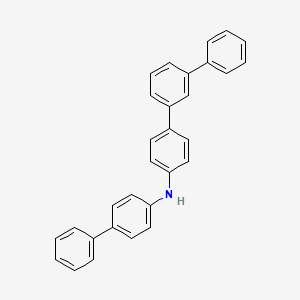 molecular formula C30H23N B8327682 N-([1,1'-biphenyl]-4-yl)-[1,1':3',1''-terphenyl]-4-amine 