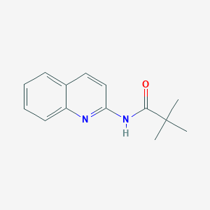 molecular formula C14H16N2O B8327702 2-Pivaloylaminoquinoline 