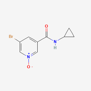 molecular formula C9H9BrN2O2 B8327711 5-Bromo-n-cyclopropyl-1-oxy-nicotinamide 