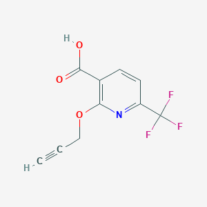 molecular formula C10H6F3NO3 B8327717 2-Prop-2-ynyloxy-6-trifluoromethylnicotinic acid 