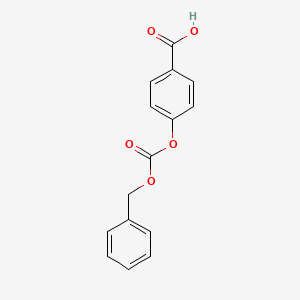 molecular formula C15H12O5 B8327725 4-{[(Benzyloxy)carbonyl]oxy}benzoic acid CAS No. 14180-10-0