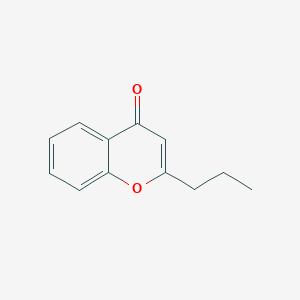 molecular formula C12H12O2 B8327728 2-Propyl-1-benzopyran-4-one 
