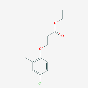 molecular formula C12H15ClO3 B8327772 Ethyl 3-(4-chloro-2-methylphenoxy)propionate 
