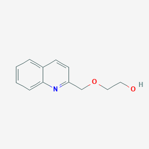 molecular formula C12H13NO2 B8327777 2-(Quinolin-2-ylmethoxy)-ethanol 