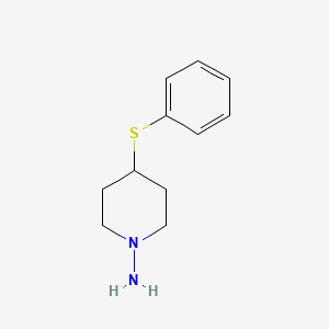 molecular formula C11H16N2S B8327793 1-Amino-4-phenylthiopiperidine 