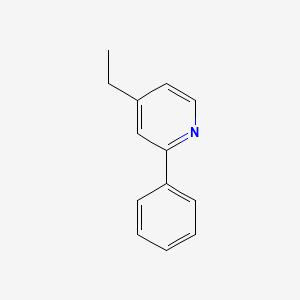 molecular formula C13H13N B8327809 4-Ethyl-2-phenylpyridine 