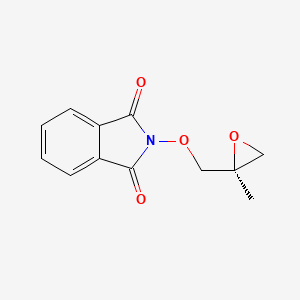 molecular formula C12H11NO4 B8327821 2-[[(2S)-2-Methyloxiranyl]methoxy]-1H-isoindole-1,3(2H)-dione 