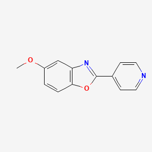 molecular formula C13H10N2O2 B8327843 5-Methoxy-2-(pyridin-4-yl)-benzoxazole 