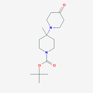Tert-butyl 4-methyl-4-(4-oxo-1-piperidyl)piperidine-1-carboxylate