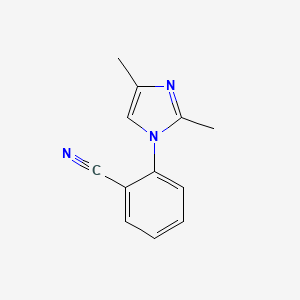 molecular formula C12H11N3 B8327944 2-(2,4-dimethyl-1H-imidazol-1-yl)benzonitrile 